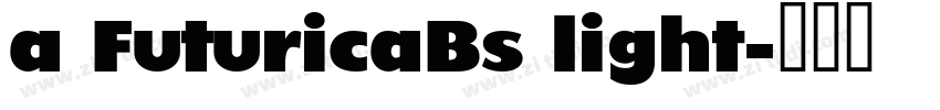 a FuturicaBs light字体转换